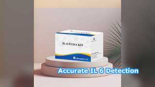 IL-6 ELISA Kit 96 Δοκιμές Ακριβούς Ανίχνευσης