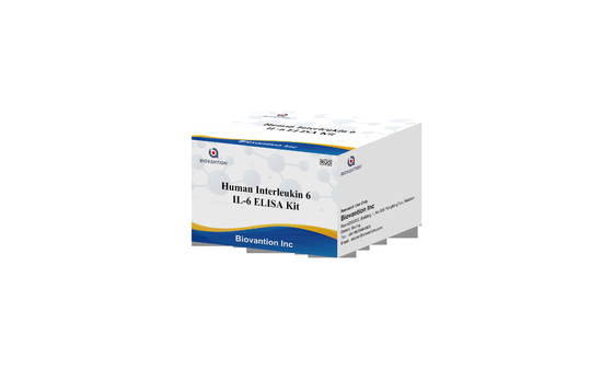 IL-6 Interleukin 6 Elisa Test Kit με 2-3 ώρες χρόνου εξέτασης Biovantion Σόρος / πλάσμα 18 μήνες Χρονοδιάστημα ζωής