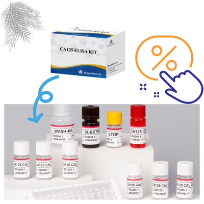 Biovantion CA125 (Ποσοτική) 18 μηνών διάρκεια ζωής Ελέγχου Elisa Kit με ευαισθησία και ειδικότητα