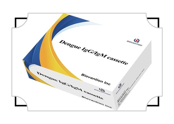 Σταθερό στο ράφι ντεγγού Ns1 Ag Cassette Rapid Colloidal Gold Test για αποτελέσματα δείγματος WB/S/P