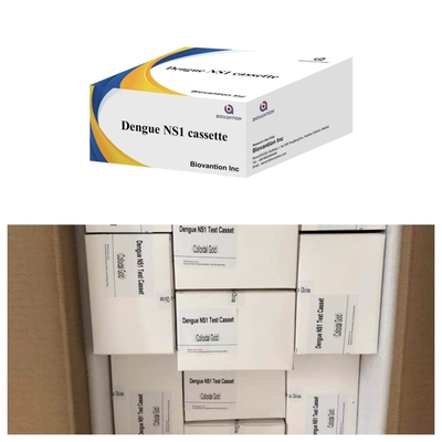 Σταθερό στο ράφι ντεγγού Ns1 Ag Cassette Rapid Colloidal Gold Test για αποτελέσματα δείγματος WB/S/P