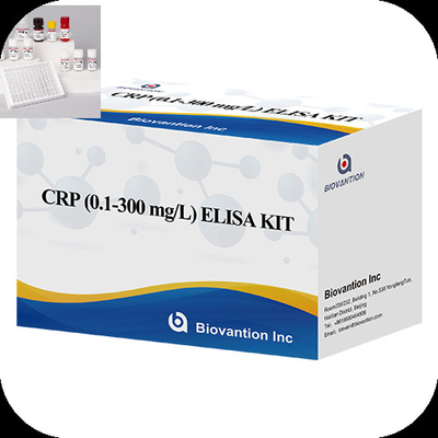 CRP 0,1-300 mg/l Ειδικότητα Ελέγχου Elisa Kit με γρήγορο χρόνο εξέτασης 1 ώρας