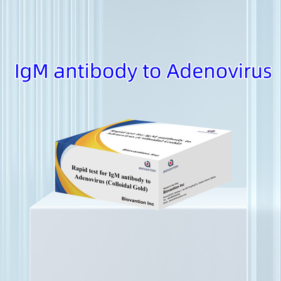 Υψηλής ευαισθησίας αδενοϊός IgM ταχεία δοκιμή κολλοειδούς χρυσού ταχεία δοκιμή για ιατρικούς επαγγελματίες
