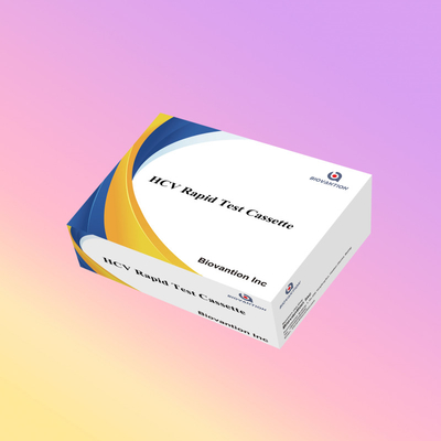 Φαρμακευτική τιμή Ευαισθησία 5-15 λεπτά HCV Ab Strip Cassette Test Kit Για ταχεία αποτελέσματα