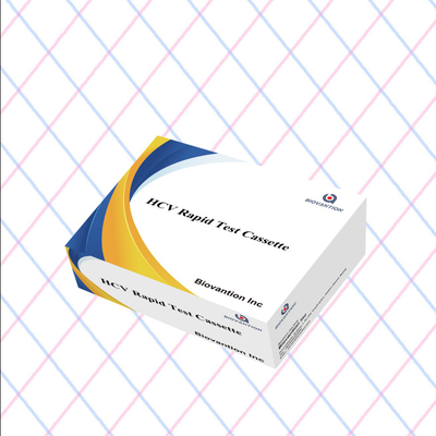 Φαρμακευτική τιμή Ευαισθησία 5-15 λεπτά HCV Ab Strip Cassette Test Kit Για ταχεία αποτελέσματα