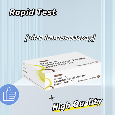 Υψηλής ακρίβειας GAS Groud A Stretococcal Antigen Rapid Test Kit 50 Δοκιμές Γρήγορη ανάγνωση