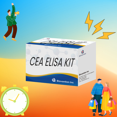 Αντιδραστήρες ELISA στον άνθρωπο CEA Ποσοτική συσκευή δοκιμής Elisa Δοκιμή αίματος ή ορού 96T
