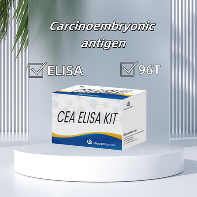 Αντιδραστήρες ELISA στον άνθρωπο CEA Ποσοτική συσκευή δοκιμής Elisa Δοκιμή αίματος ή ορού 96T