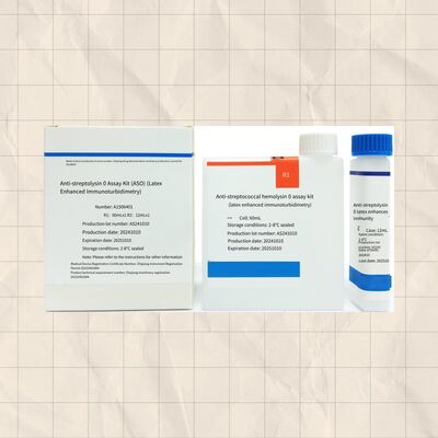 Αντιδραστήρας ΑΣΟ υψηλής ευαισθησίας με 96 δοκιμές με τη χρήση της μεθόδου ανοσοτουρβιδομετρίας λατέξ για ακριβή διάγνωση