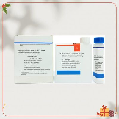 Αντιδραστήρας ΑΣΟ υψηλής ευαισθησίας με 96 δοκιμές με τη χρήση της μεθόδου ανοσοτουρβιδομετρίας λατέξ για ακριβή διάγνωση