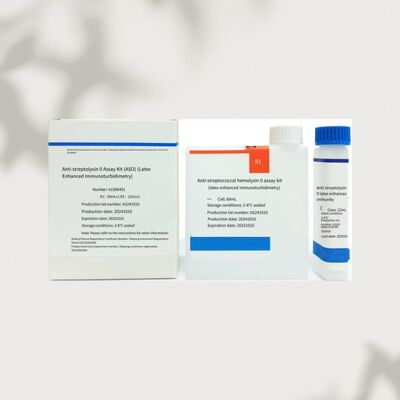 Αντιδραστήρας ΑΣΟ υψηλής ευαισθησίας με 96 δοκιμές με τη χρήση της μεθόδου ανοσοτουρβιδομετρίας λατέξ για ακριβή διάγνωση