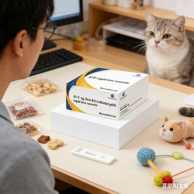 Pet Cat FCV Ag Test Kit Rapid Feline Calicivirus Antigen Detection Colloidal Gold Strips for Clinic & Home Use