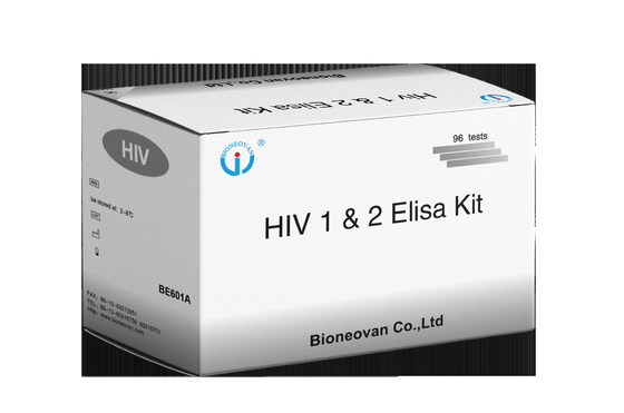 Έλεγχος HIV Elisa Kit 18 μηνών Χρονοδιάστημα ζωής Έλεγχος Elisa με υψηλή ευαισθησία και ειδικότητα